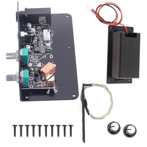 Ecualizador para guitarra silenciosa DIY, material metálico y plástico, control de tono y volumen, compatible como reemplazo para guitarra silenciosa miniatura 1