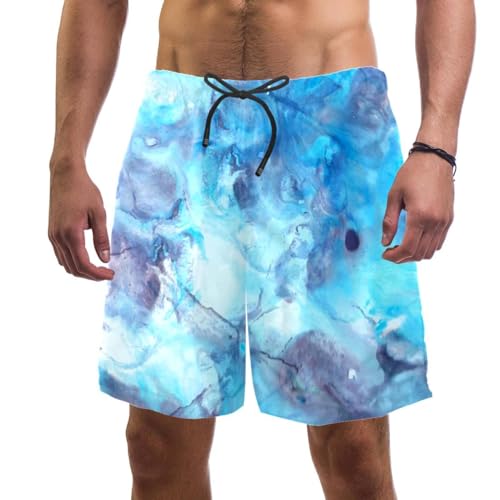 Pantalon court de plage homme marbré léger swim shorts été