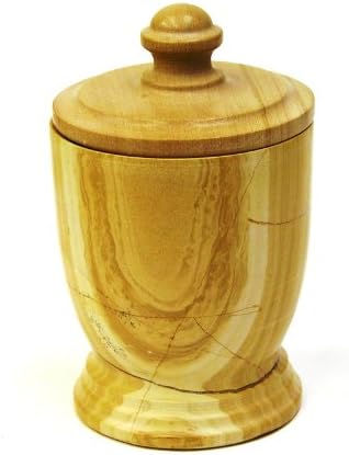 Nature Home Decor 309TW Teak Marble Canister of Atlantic Collection
