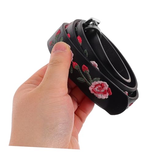 Floral Embroidered Waist Belt Adjustable Design Vintage Pattern for Jeans and Fashion Accessories for Women4