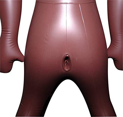 Opblaasbare mannelijke liefdespop, set met penis, anusopening, opgedrukt gezicht en borstbeharing, donkerharig seksspeelgoed voor vrouwen en mannen - Afbeelding 3