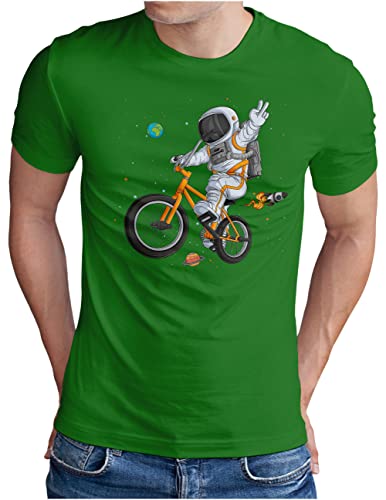 T-shirt de vélo homme OM3® Astronaute vert taille XXXXL