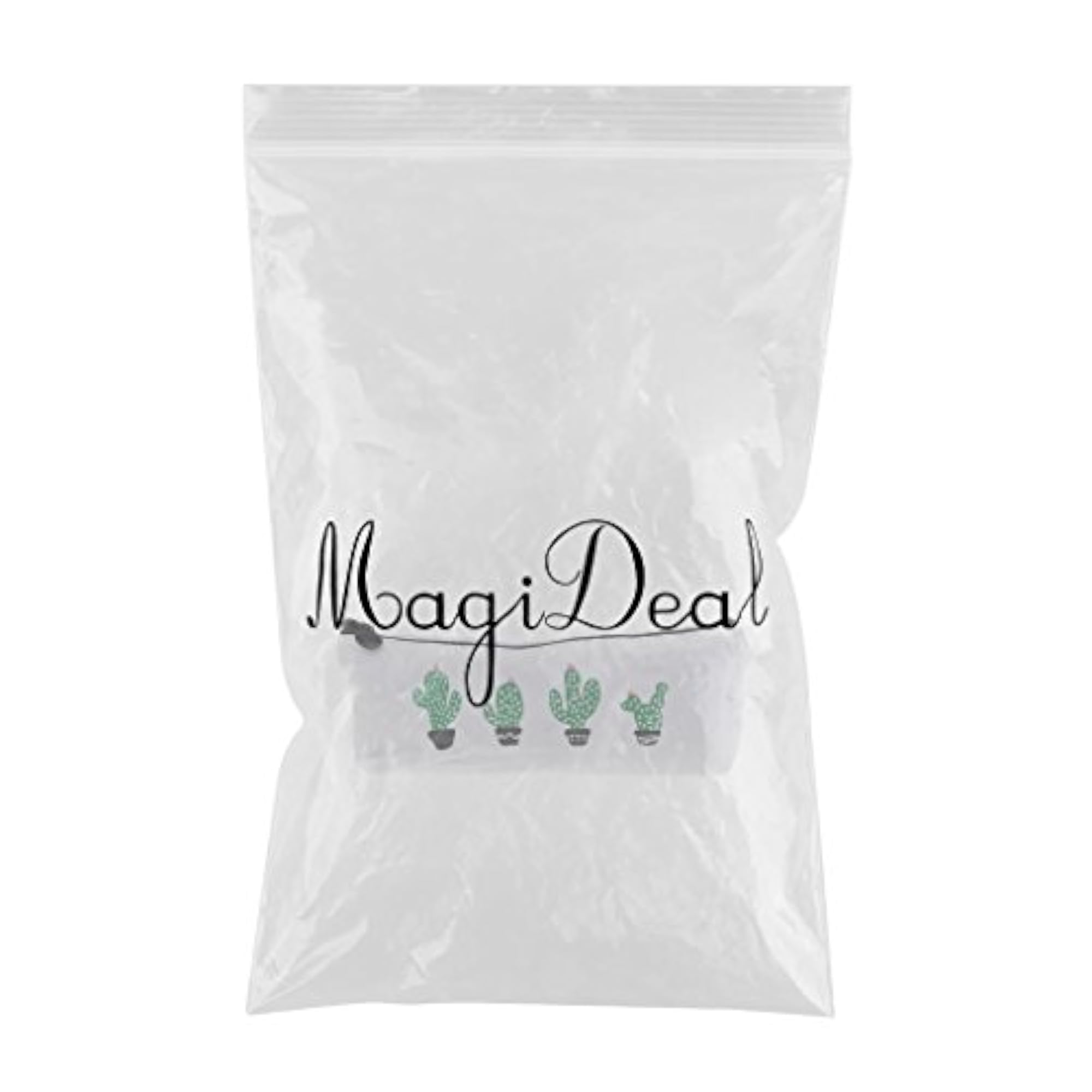 High Capacity Canvas Pencil Pen Case with Cactus Pattern