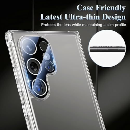 Image of HPTech Camera Lens Protector for Samsung Galaxy S24 - 9H Tempered Glass, HD Clarity, Anti-Scratch, Ultra Clear, Fingerprint Resistant, Easy Installation (Pack of 1)
