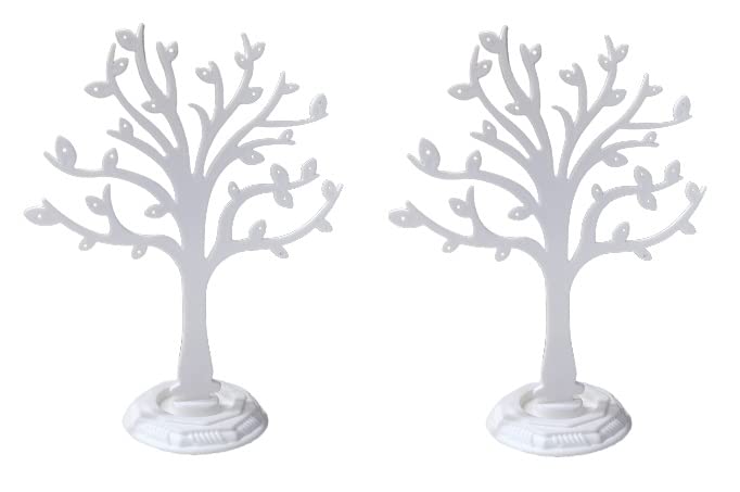 morel JEWEL TREE PLASTIC EARRING ORGANIZERS - EARRING HOLDER WITH 29 HOLES FOR STUDS, EARRING,HANGING EARRINGS, DISPLAY STORAGE STAND - WHITE WITH PLASTIC BASE.(PACK OF 2) (B0BRJLJJ7G) Amazon Price History, Amazon Price Tracker