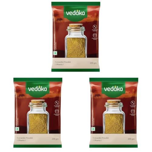 Image of Amazon Brand - Vedaka Coriander Powder | 200 G | Dhania (Pack of 3)