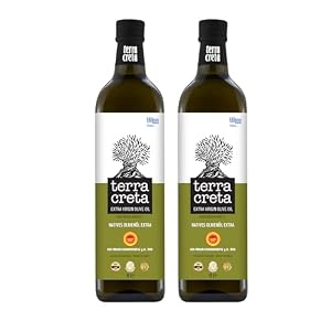 Terra Creta g.U. Extra natives Olivenöl aus Kreta - 2 x 1 Liter FL + EDESMA
