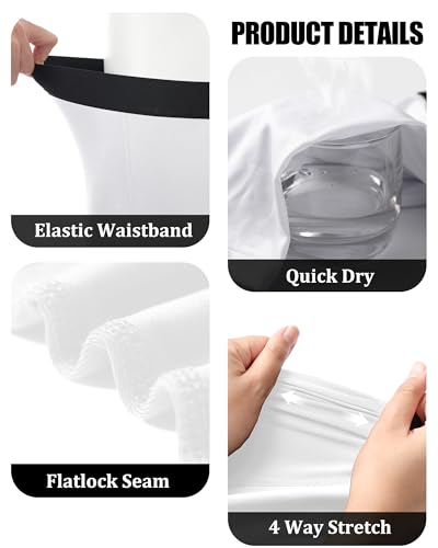 Youth Boys' Compression Shorts, Performance Kids Basketball Underwear, Athletic Base Layers for Soccer Running Sports4