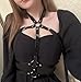 WARANDOD Punk Harness Belts for Woman Leather Chest Body Chain Belt Rave Halloween Accessories Belt Adjustable Gothic