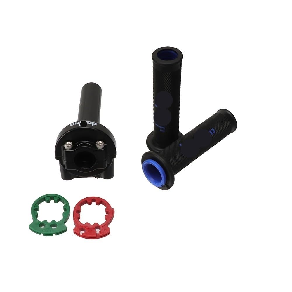 Puños Manillar Manillar de 7/8" (22 mm) para Motocicleta, Moto Cross, Pit Bike, Acelerador Doble línea, Compatible con ATV y Motocross, empuñadura Goma