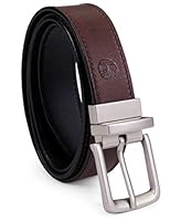 Timberland Men's Classic Leather Belt Reversible From Brown To Black, Brown/black, 36