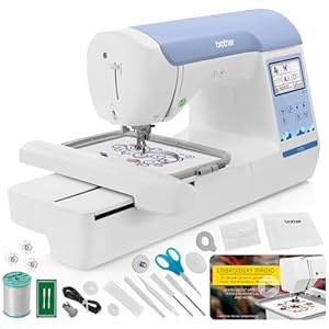 Brother PE900 Embroidery Machine, 5″ x 7″ Field Size, Cuts Jump Stitches, Wireless, WLAN, Includes Mr. Vac & Mrs. Sew – Embroidery Magic: Quick Start Video