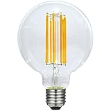 Globo diámetro 95 filamento led vintage zig zag. Las Bombillas LED Vintage recrean la antigua tecnología de las bombillas con filamento de incandescencia. Su especialmente cálida temperatura de color (2200K) hacen de ellas una excelente elección para crear un ambiente agradable. Reducen el consumo un 90% y su duración es 20 veces mayor a la de las bombillas de incandescència.