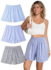 3pcs-blue Plaid/Black Plaid/Light Blue Strip