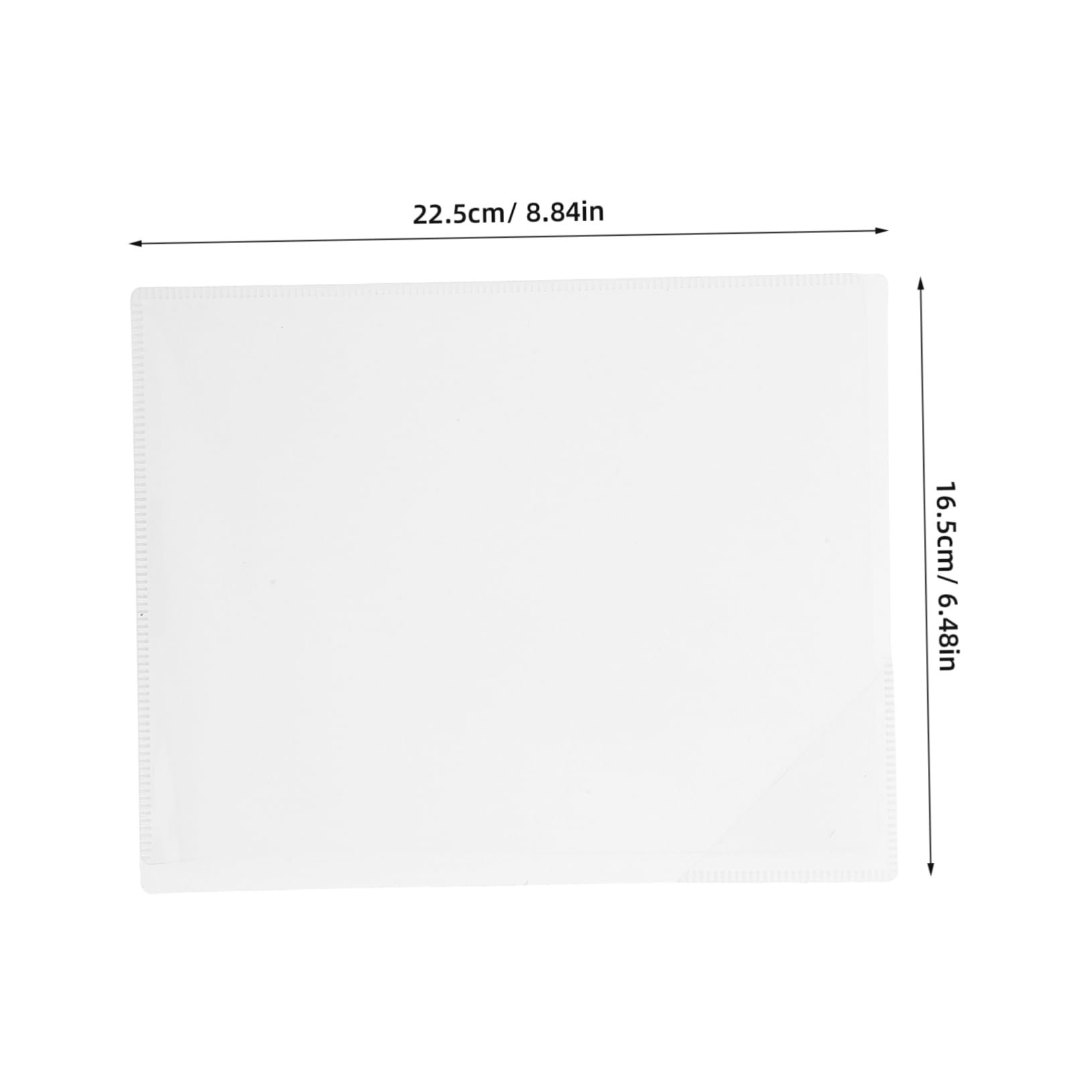 PLAFOPE Transparent Magnetic Document File Folder Organizer for Office Easy Access Paper Holder with Magnetic Backing Efficient Storage for Structured Organization