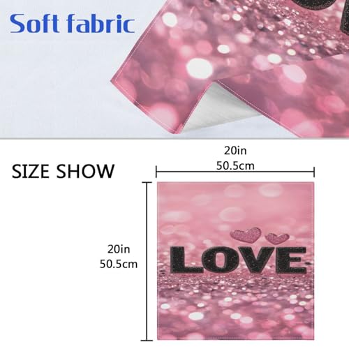 Servilletas de Tela con Corazones Love Hearts Pack 6 miniatura 6