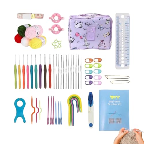 Kit de crochets pour débutants et adultes amateurs de tricot artistique
