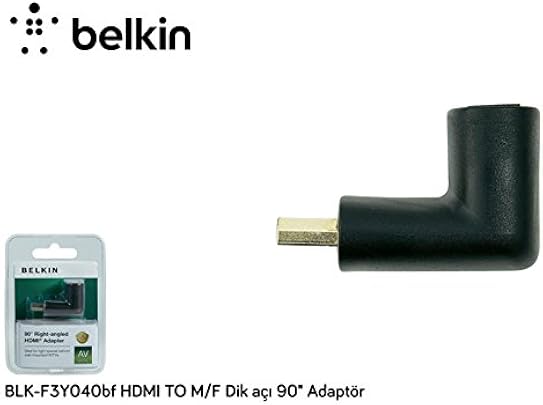 Belkin Cavo Adattatore HDMI M F  90   Dx  Connettori Dorati  Nero