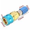 DShanLa High Side Extension Adaptor Fit For Ford/BMW/Audi High And Low R134A Quick Coupler Adapters Car Air-conditioning Quick Fitting DShanLa (Color Name : Low) #1