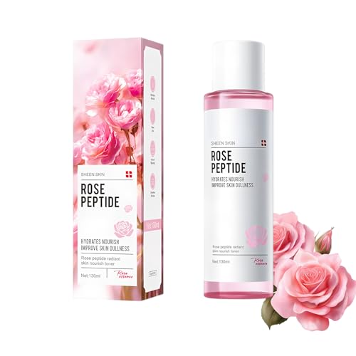 Hinapan Tónico Nutritivo 130ml, Agua Facial Iluminadora con Rosa, Tónico con Niacinamida Rejuvenecedor, Mejora la Opacida, Proporciona un Brillos Natural Para un Cutis Radiante, Aterciopelado