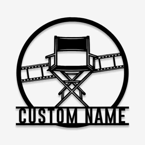 Personalized Director Chair Metal Sign