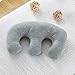 shamjina Soft Detachable Chest Pillow Chest Pad Breast Support Pillow Feminine Bolster for SPA Beauty Salon Massage Table for Better Sleep - Grey