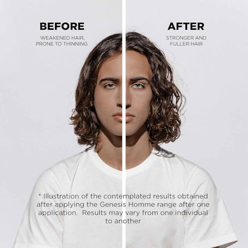 Image of Kerastase Genesis Homme Anti-Hair Fall Thickening Shampoo For Men | For Weakened Hair, Prone to Thinning | Thickness Boosting Shampoo| With Ginger Root Extract & Creatine | 250ml