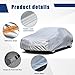 Kayme 6 Layers Car Cover Custom fit for Ford Mustang/Shelby (1964-2025) Waterproof All Weather for Automobiles, Outdoor Full Cover Rain Sun UV Protection.Silver
