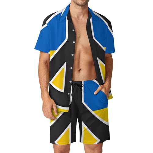 Camisa de botones y pantalones cortos transpirables contra el calor