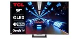TCL TV QLED 4K 139 cm TV 4K QLED 55C731 144Hz Google TV