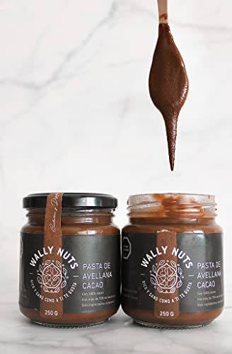 Wally Nuts - Hazelnut-Cocoa Spread Enriched With Prebiotics, 8,8 Oz | Vegan, No Palm Oil #TOP3