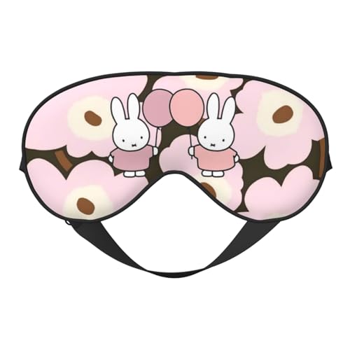 花柄 ミッフィー アイマスク 目隠し 眼帯 スリープマスク 睡眠用 旅行遮光 長さ調節可能 四季 通気性 柔軟 男女兼用 グッズ