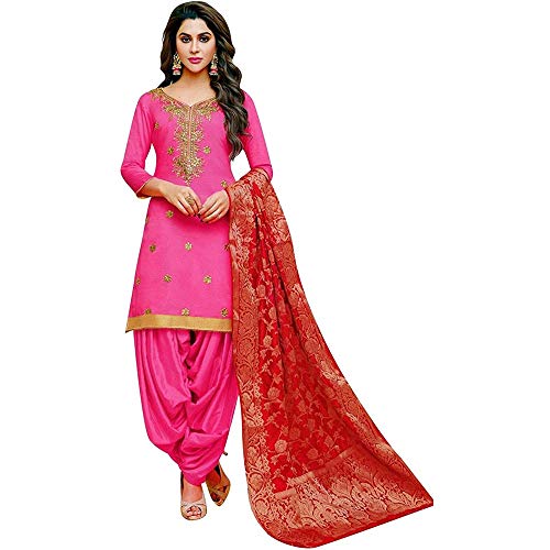 Women's Wear Heavy Chaderi slik Punjabi Shalwar Kameez Patiyala Suits Indian Pakistani Fancy Dress