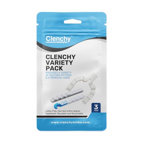 Clenchy™ Variety Pack – Aligner Seating & Removal Kit with Original Clenchy™, Clenchy2™ Hook Tool & Clenchy™ U Full-Arch Seater | Hygienic, Reusable, Latex-Free Clear Aligner Accessory