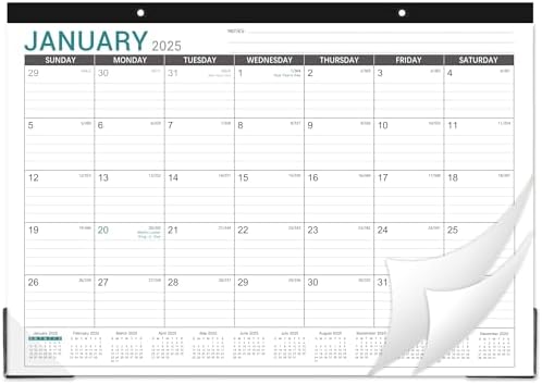 Amazon.com : 2025 Desk Calendar - Desk Calendar 2025, Jan. 2025 - Dec ...