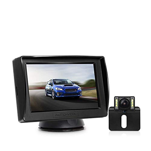 Upgrade M1PRO HD Backup Camera and Monitor Kit for Cars,Trucks,Pickup,Two Wire Easy Connection for Reverse/Continuous Use,IP68 Waterproof Rear View Camera with Super Night Vision