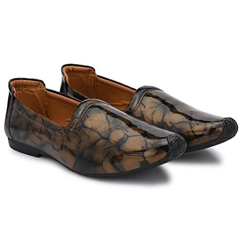Image of Vellinto Leather Royal Look Patent Leather Shoes for Men | Men's Comfortable Patent Leather