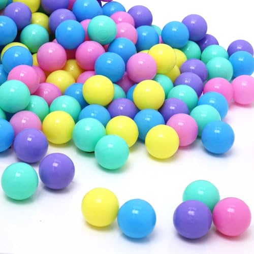 LittleTom A partir de cero: 50 bolas de colores para piscina de bebé – juguete para interior y...
