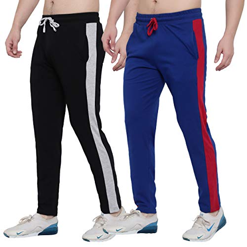 Image of FASHA Men's Cotton Track Pant | Men's Casual Wear Trousers Pack of 2