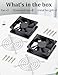 AmRunJe 2PCS 80mm x 25mm DC Brushless Cooling Fan 12v 3Pin Speed Control High Performance for PC Case Computer RV Fridge CPU Cooler Battery Box NAS