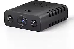 Câmera Espiã Mini Wi-Fi Full HD 1080P com Gravação em Loop, Detecção de Movimento, Visão Noturna e Suporte para Cartão SD – Câmera de Segurança Oculta Portátil