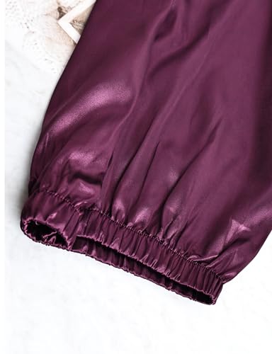 4 Pcs Girls Silky Pajamas Birthday Spa Party Soft Sets with Blindfold Hair Bands Elastic Hair Scrunches4