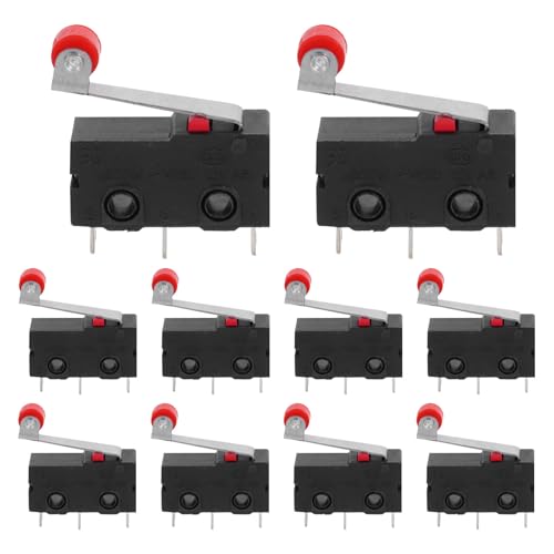 Image of Kw11 5a Roller 10pcs Micro Lever 3-pin 250v Switch Spdt