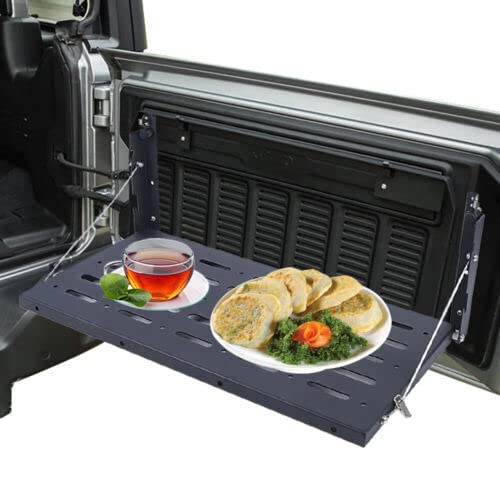 Table Pliante Tailgate - Support de Coffre - Table à Manger Pliable en Métal