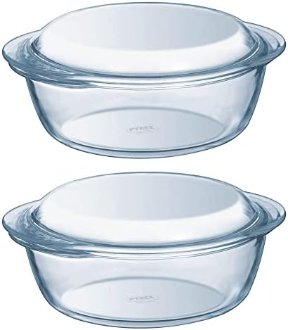 Pyrex Essentials Glass Rectangular Casserole Dish with Lid 6.5L ...
