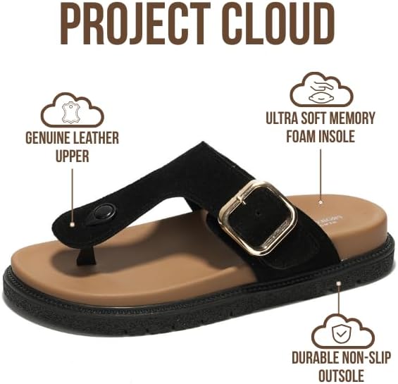 Project Cloud Platform Summer Sandals for Women 2026 - Comfortable and Adjustable Straps Summer Slides - Non-Slip Casual Womens Sandals - Image 4
