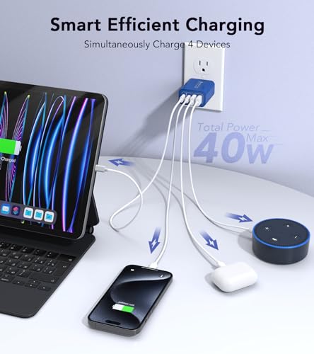 image for Dulums 40W USB C Super Fast Charger Cube, 2 Pack PD + QC Charging Bloc
