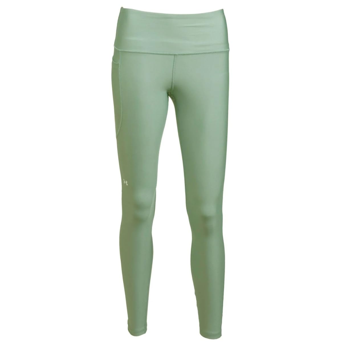 Under Armour HeatGear Damen-Leggings mit hoher Taille, mit Taschen, Damen, knöchellange Leggings, HeatGear Armour High Waisted Pocketed Leggings, Regal (415) / Weiß, Small
