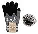Newfancy Women Men Winter Knit Gloves Touchscreen Warm Soft Cat Kitten Texting Fashion Mittens for Smartphone Iphone Ipad, Gray, One Size