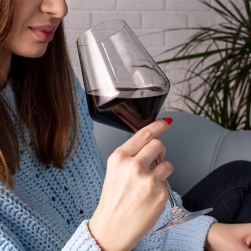 Miniatura 6 de Krosno Copas De Vino Tinto Juego De 6 490 Ml Colección Avant-Garde Cristal Sin Plomo Para Casa, Restaurantes Fiestas Apto Para Lavavajillas